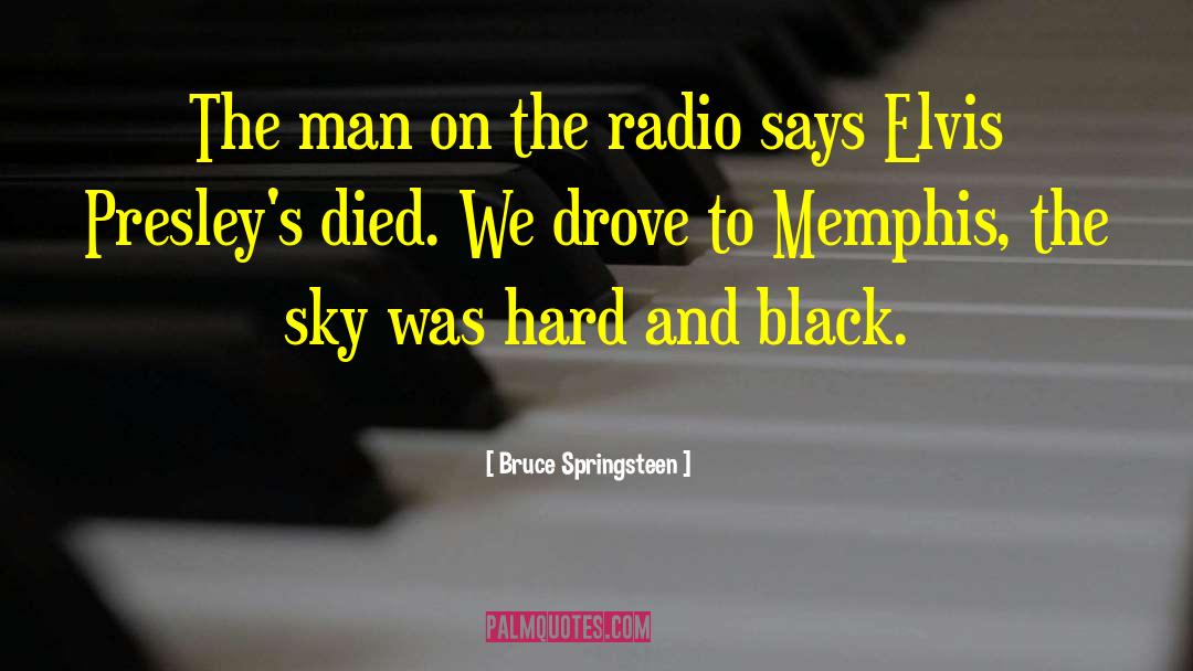 Elvis Cole quotes by Bruce Springsteen