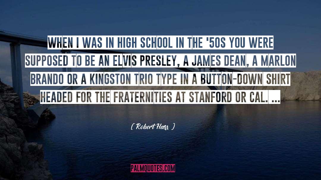 Elvis Presley quotes by Robert Hass