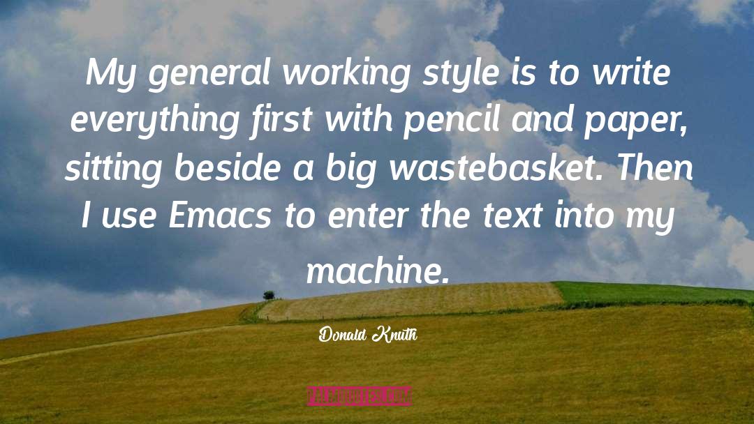 Emacs Lisp Quote quotes by Donald Knuth