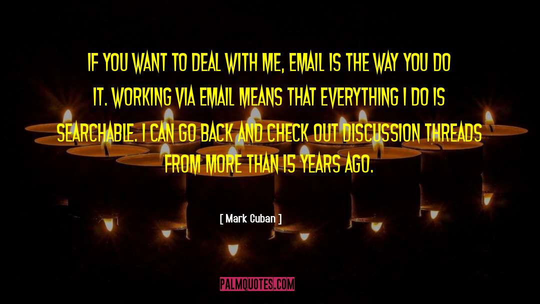 Email Communications quotes by Mark Cuban