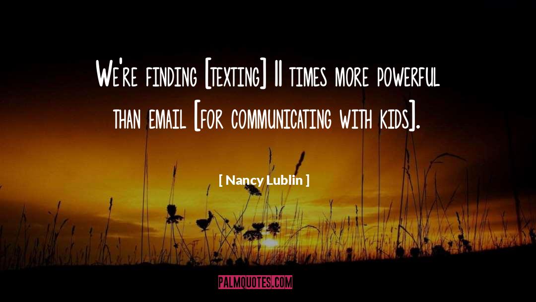Email quotes by Nancy Lublin