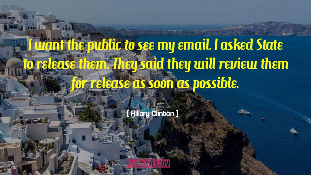 Email quotes by Hillary Clinton