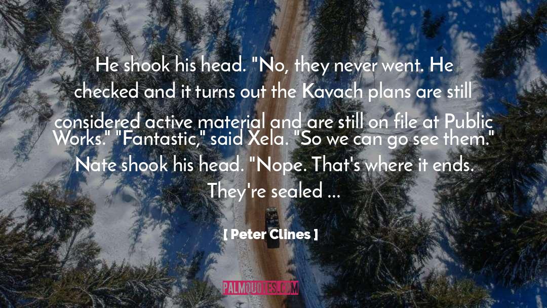 Emailed quotes by Peter Clines