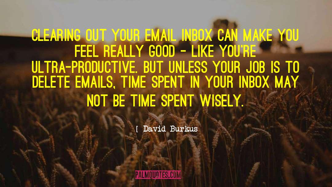 Emails quotes by David Burkus