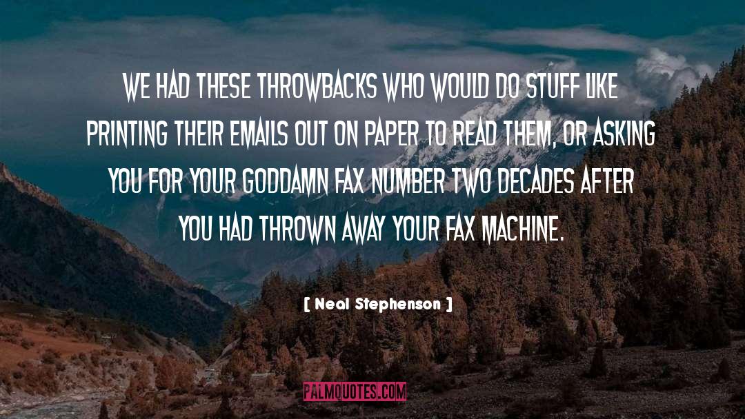 Emails quotes by Neal Stephenson