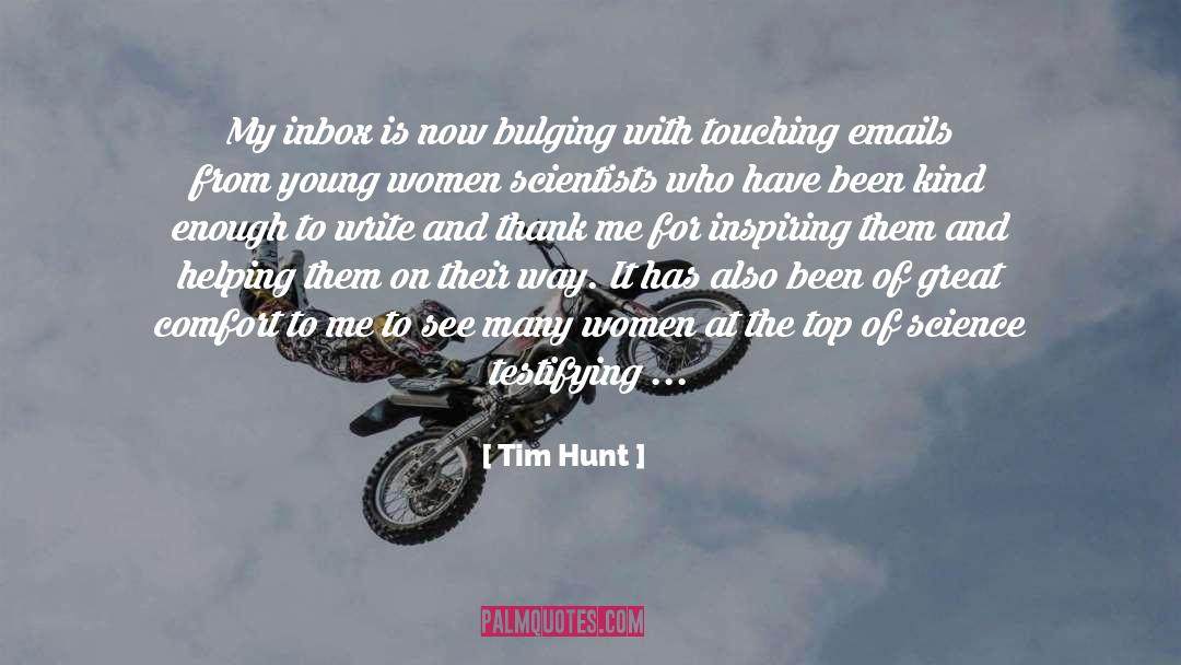 Emails quotes by Tim Hunt