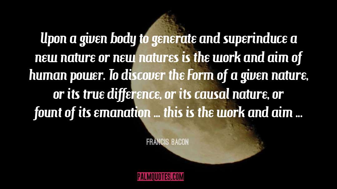 Emanation quotes by Francis Bacon