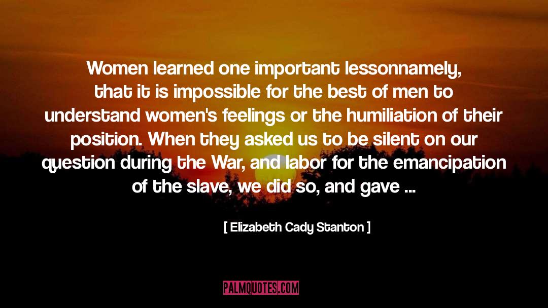 Emancipation Proclamation quotes by Elizabeth Cady Stanton