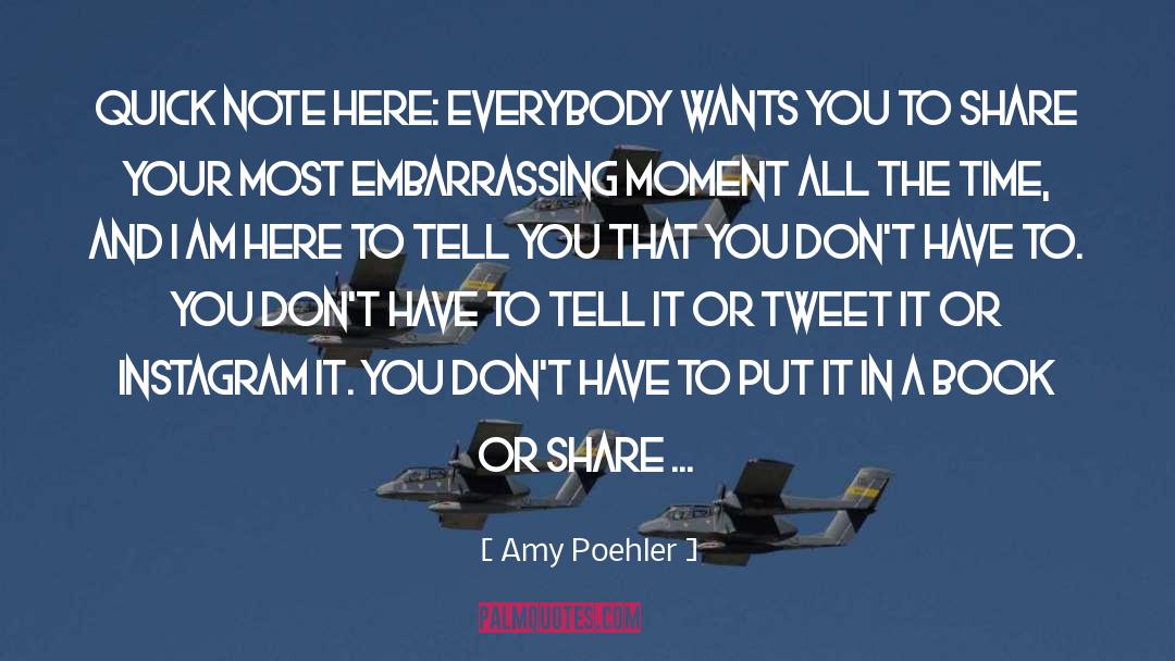 Embarrassing Moment quotes by Amy Poehler