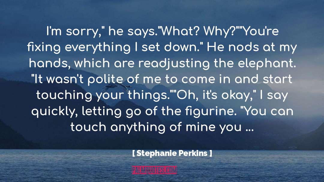 Embarrassing quotes by Stephanie Perkins