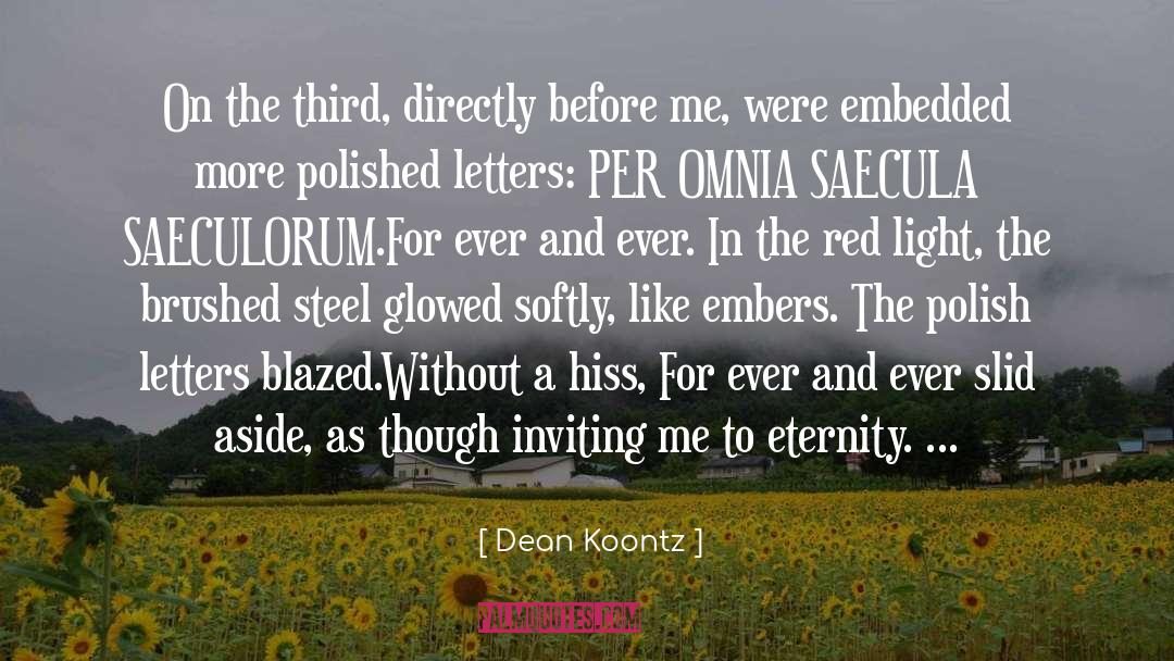 Embedded quotes by Dean Koontz
