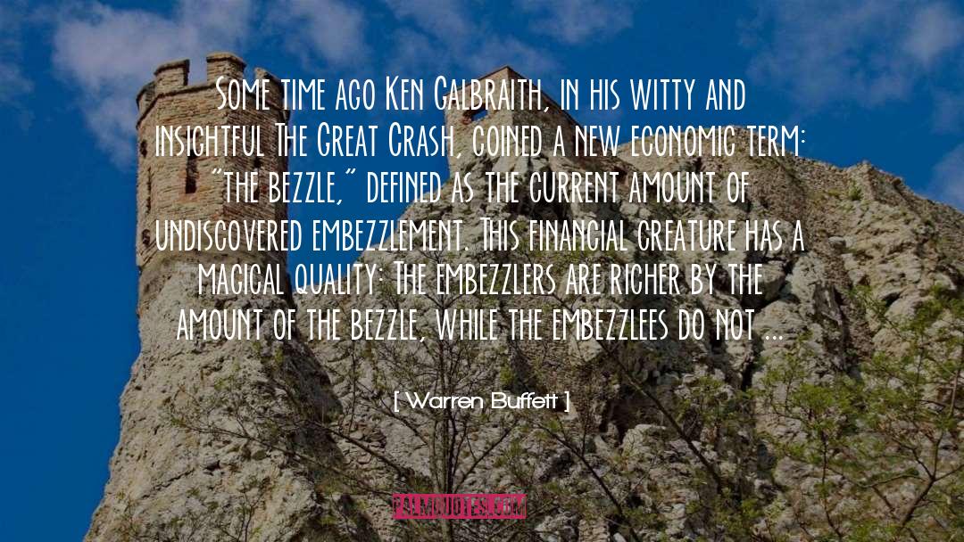 Embezzlement quotes by Warren Buffett