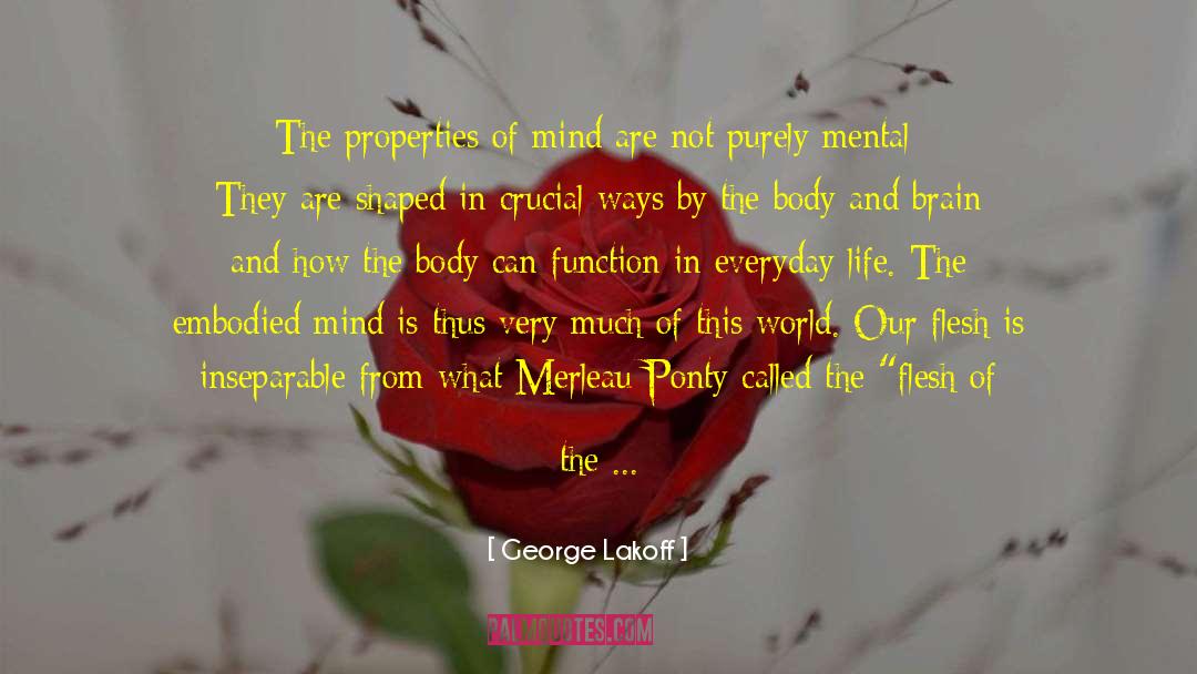 Embodied Mind quotes by George Lakoff