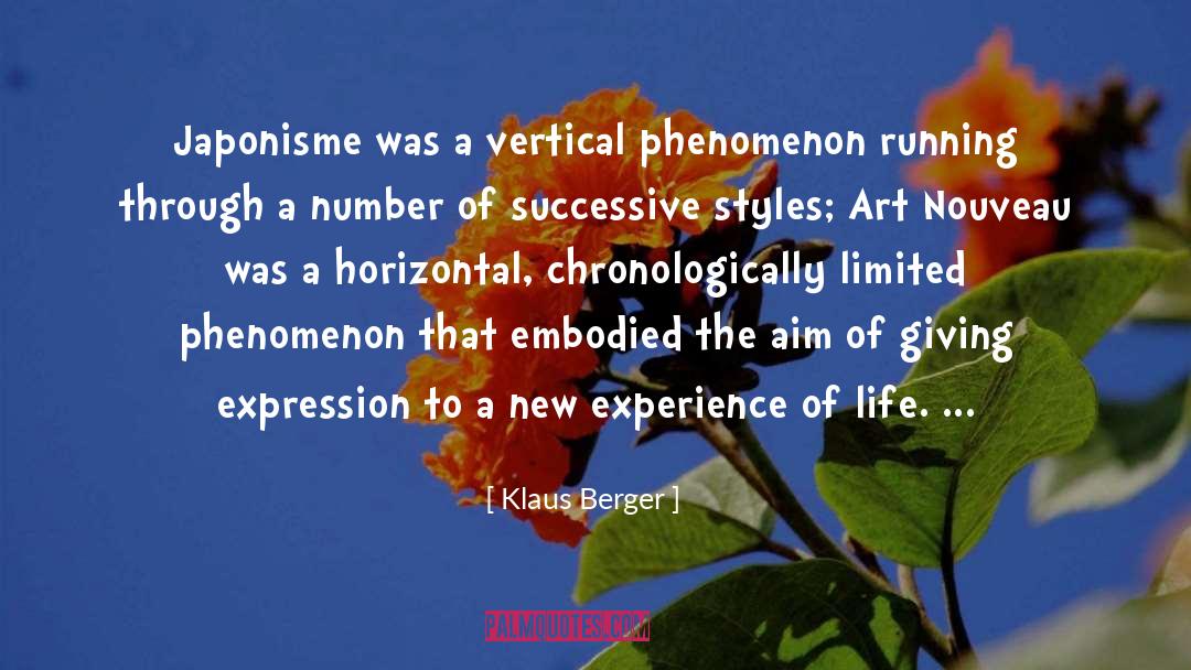Embodied quotes by Klaus Berger