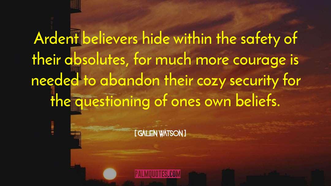 Embodied Safety quotes by Galen Watson
