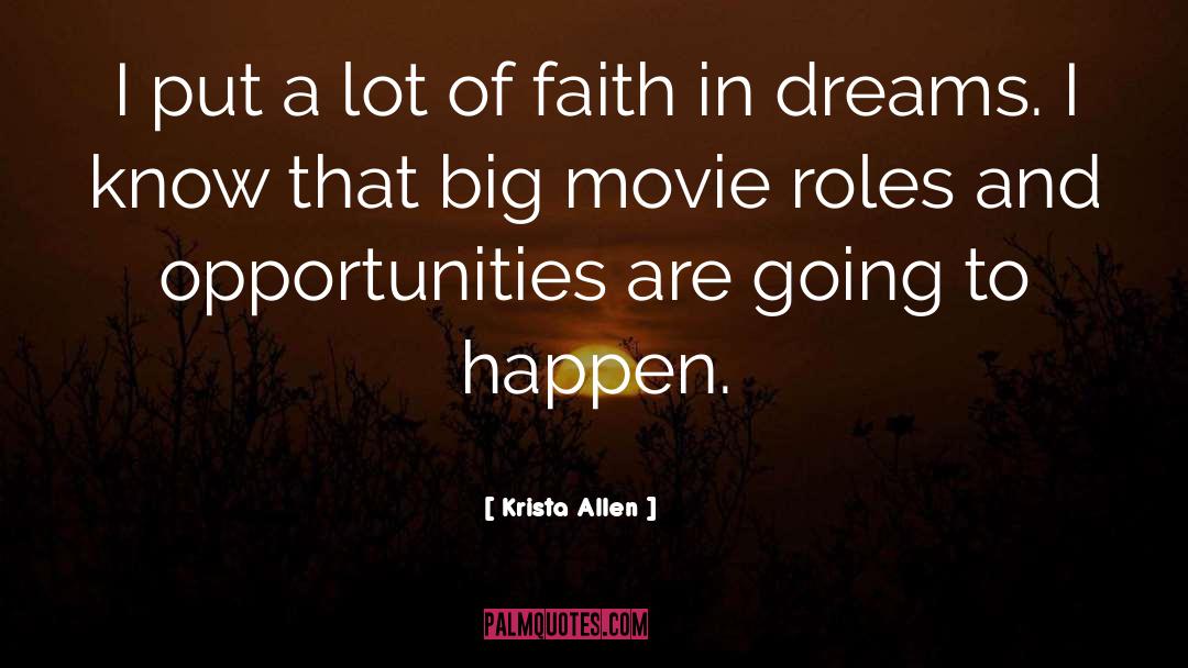 Embrace Opportunities quotes by Krista Allen