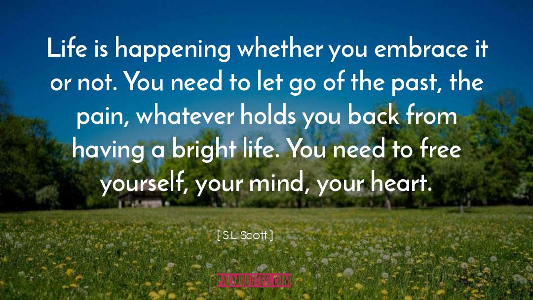 Embrace Your Life Experiences quotes by S.L. Scott