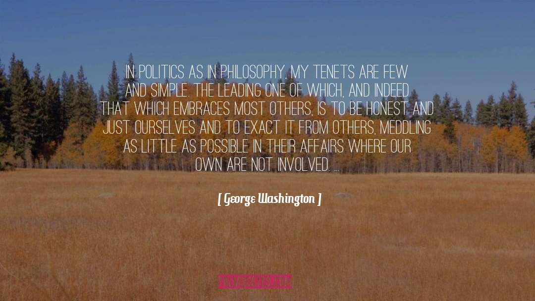 Embraces quotes by George Washington