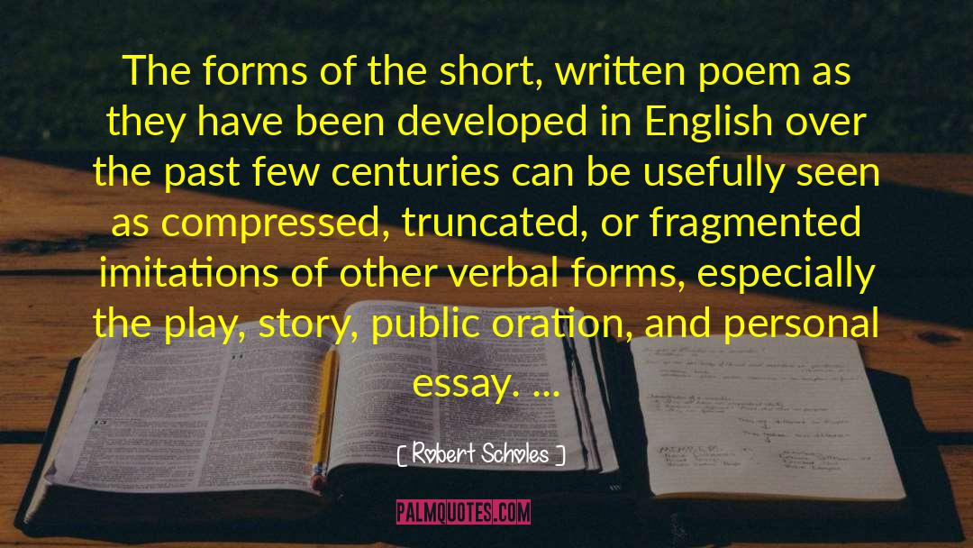 Embrasser In English quotes by Robert Scholes