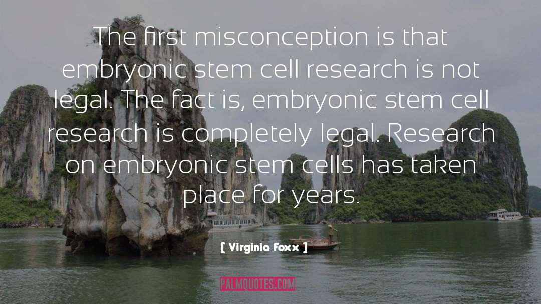 Embryonic Stem Cell Research quotes by Virginia Foxx