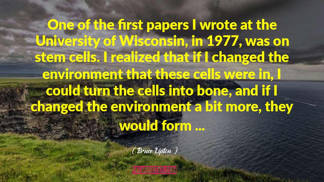 Embryonic Stem Cell Research quotes by Bruce Lipton