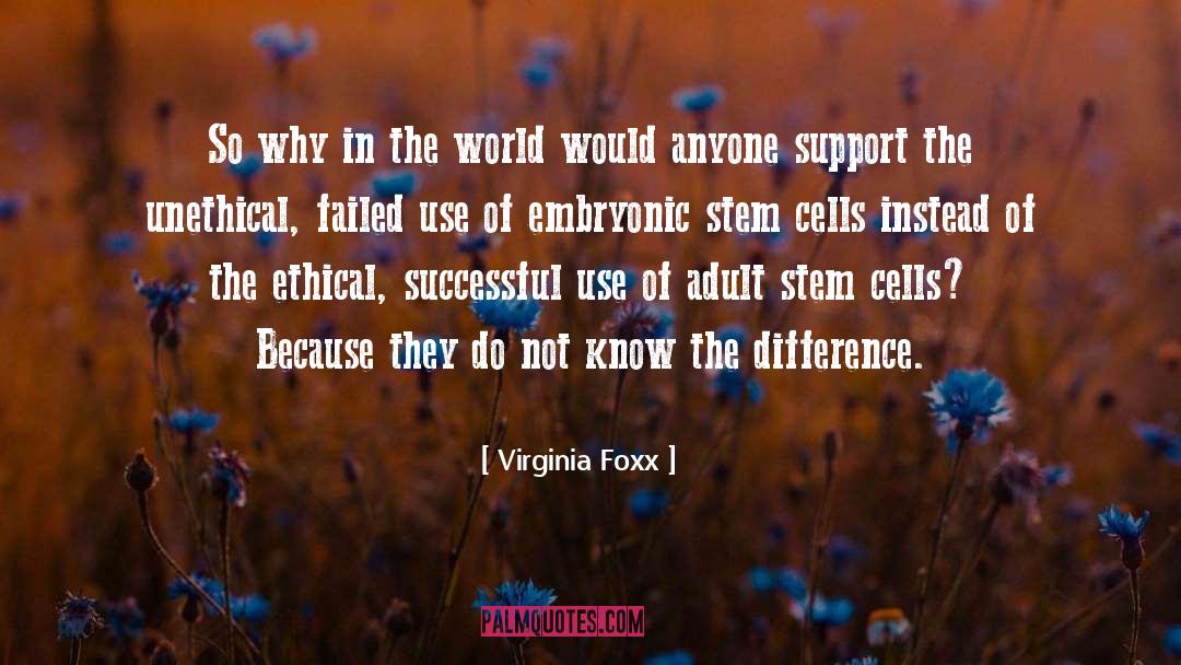 Embryonic Stem Cells quotes by Virginia Foxx