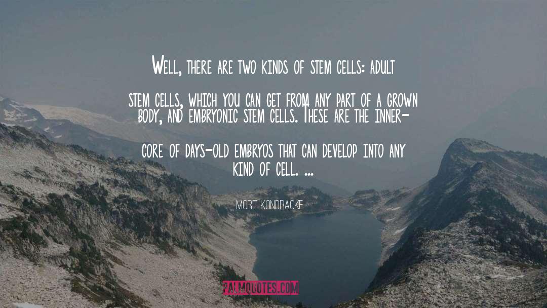 Embryonic Stem Cells quotes by Mort Kondracke