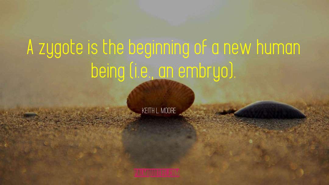 Embryos quotes by Keith L. Moore