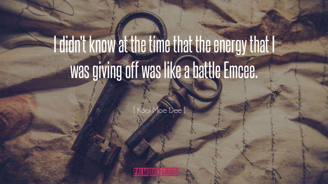Emcee quotes by Kool Moe Dee