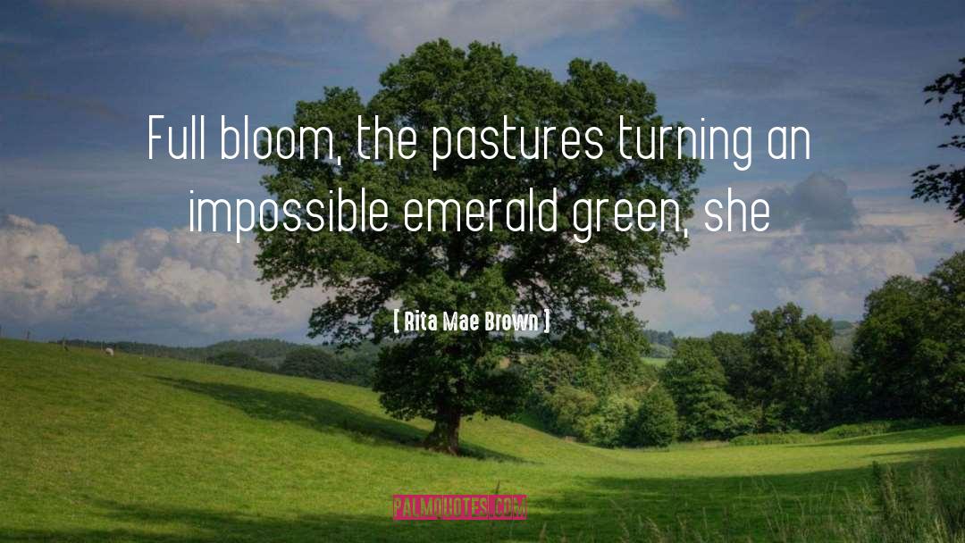 Emerald Green quotes by Rita Mae Brown