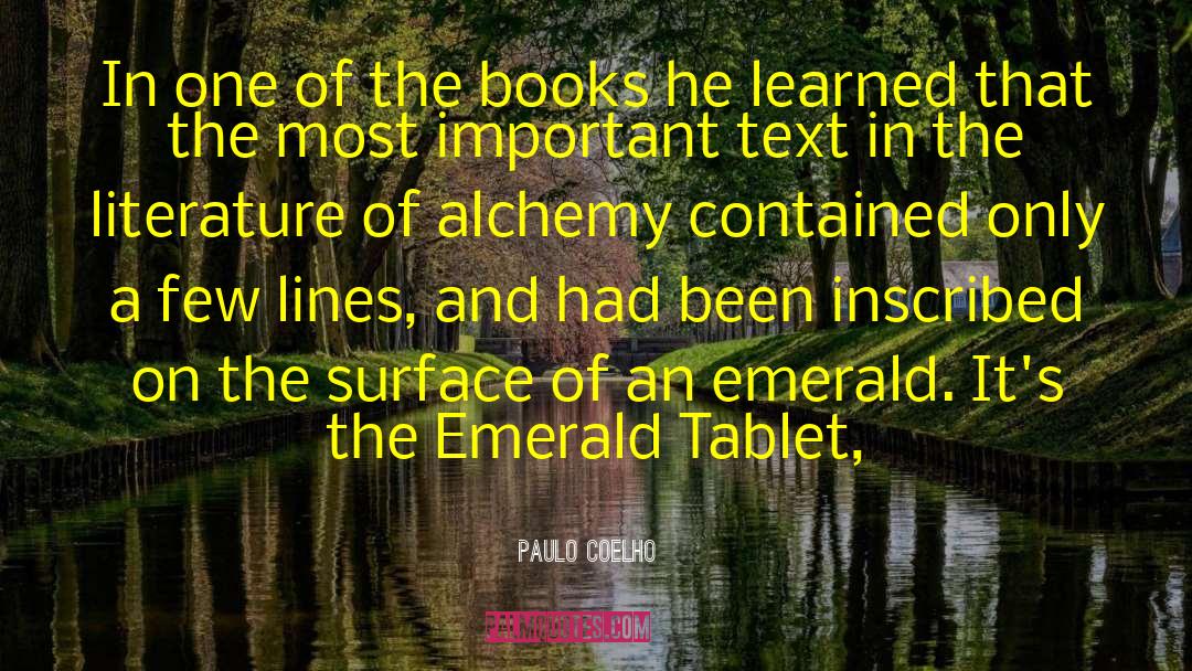 Emerald quotes by Paulo Coelho