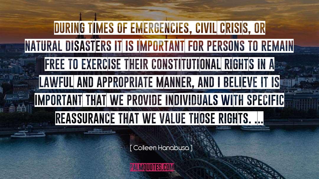 Emergencies quotes by Colleen Hanabusa