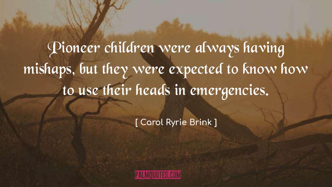 Emergencies quotes by Carol Ryrie Brink