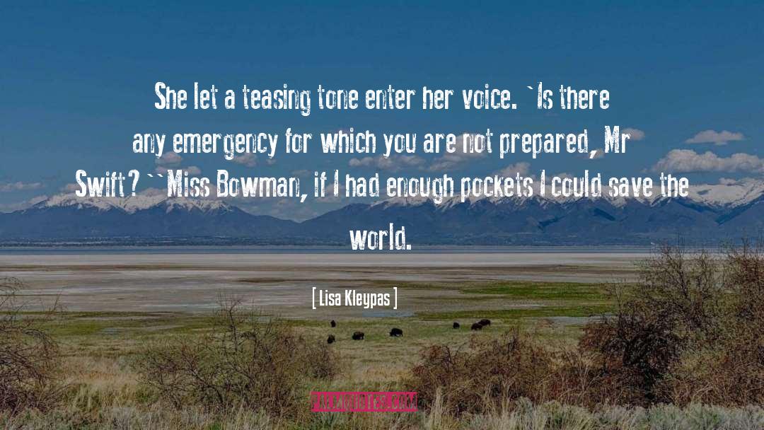 Emergency Contacct quotes by Lisa Kleypas