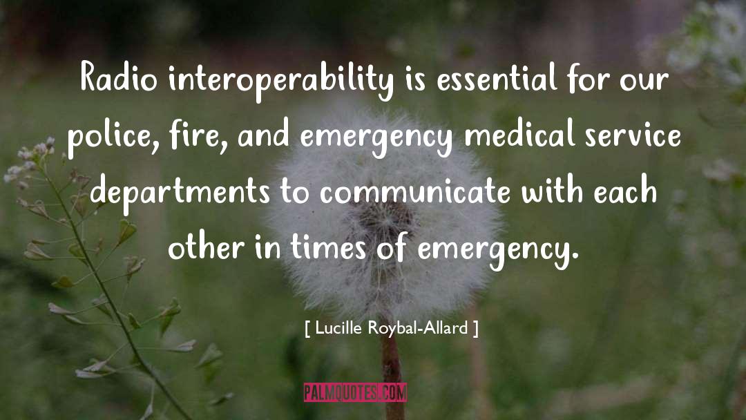 Emergency Contacct quotes by Lucille Roybal-Allard