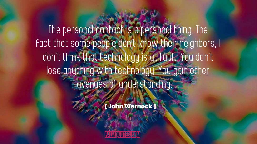 Emergency Contact quotes by John Warnock