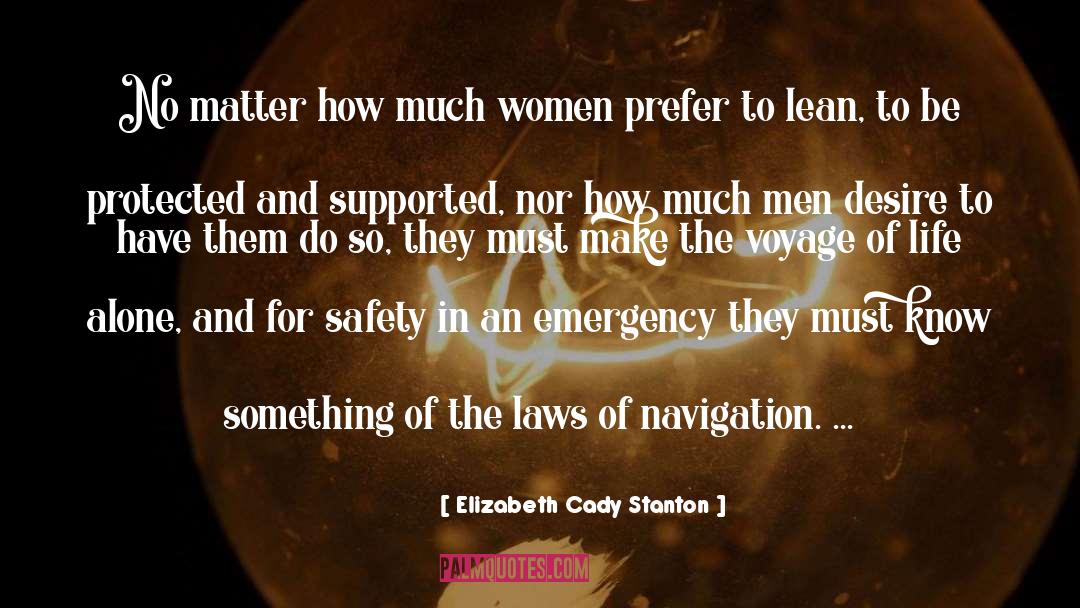 Emergency quotes by Elizabeth Cady Stanton