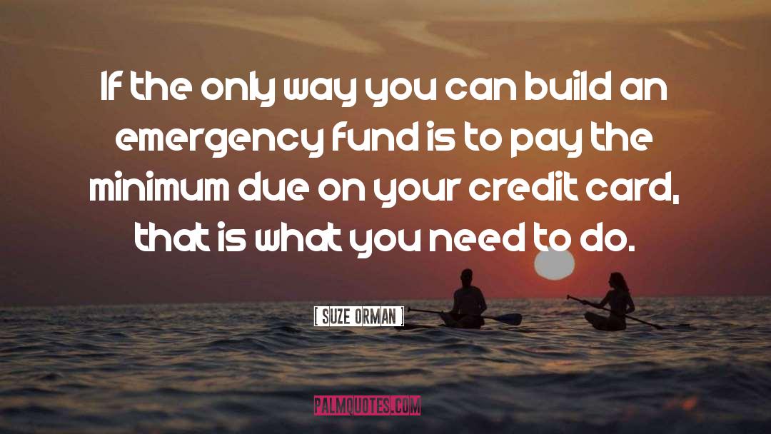 Emergency quotes by Suze Orman