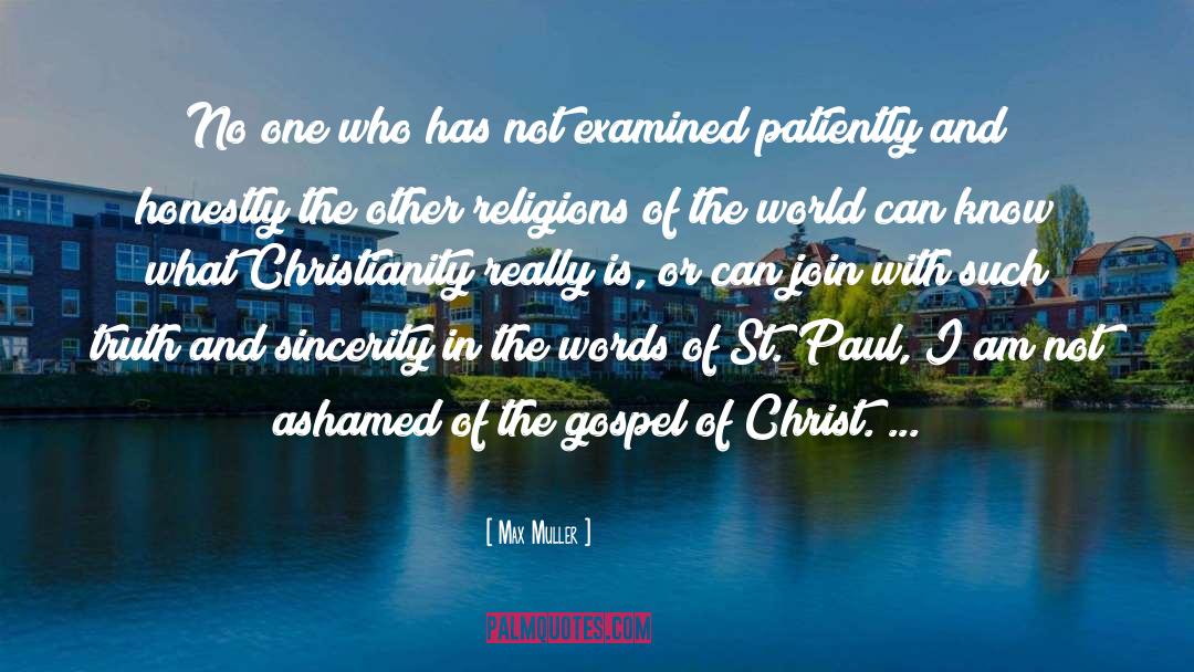 Emergent Christianity quotes by Max Muller