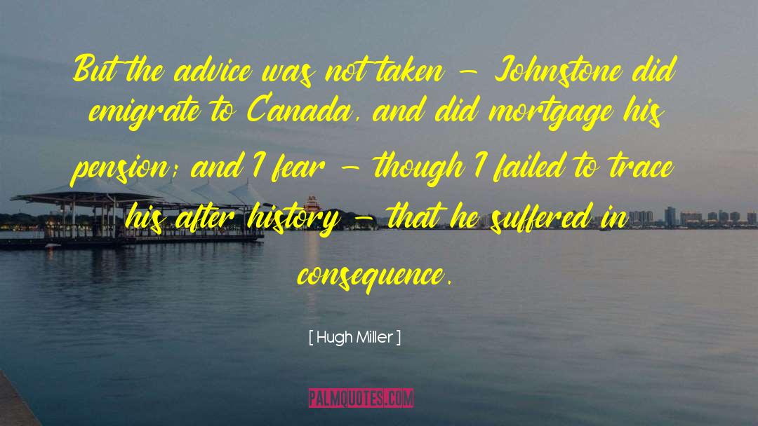 Emigrate quotes by Hugh Miller