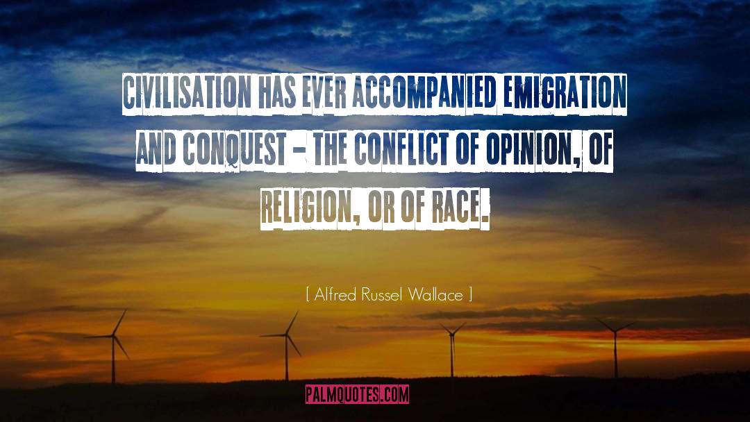 Emigration quotes by Alfred Russel Wallace