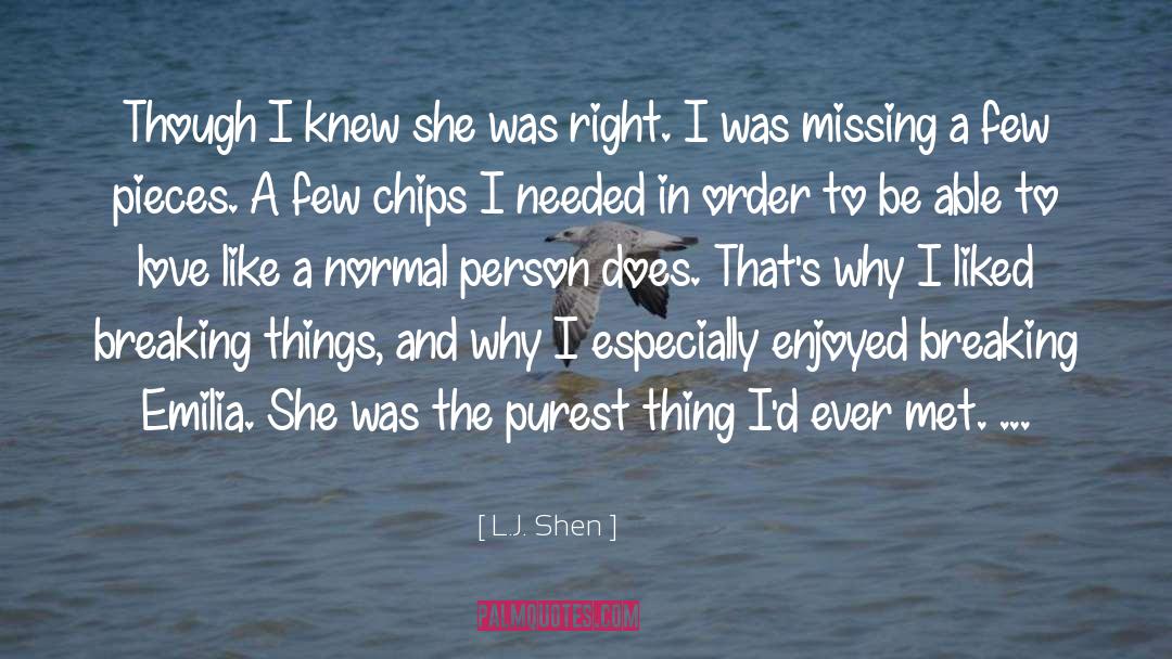 Emilia quotes by L.J. Shen