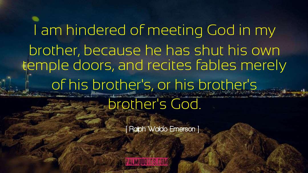 Eminems Brother quotes by Ralph Waldo Emerson