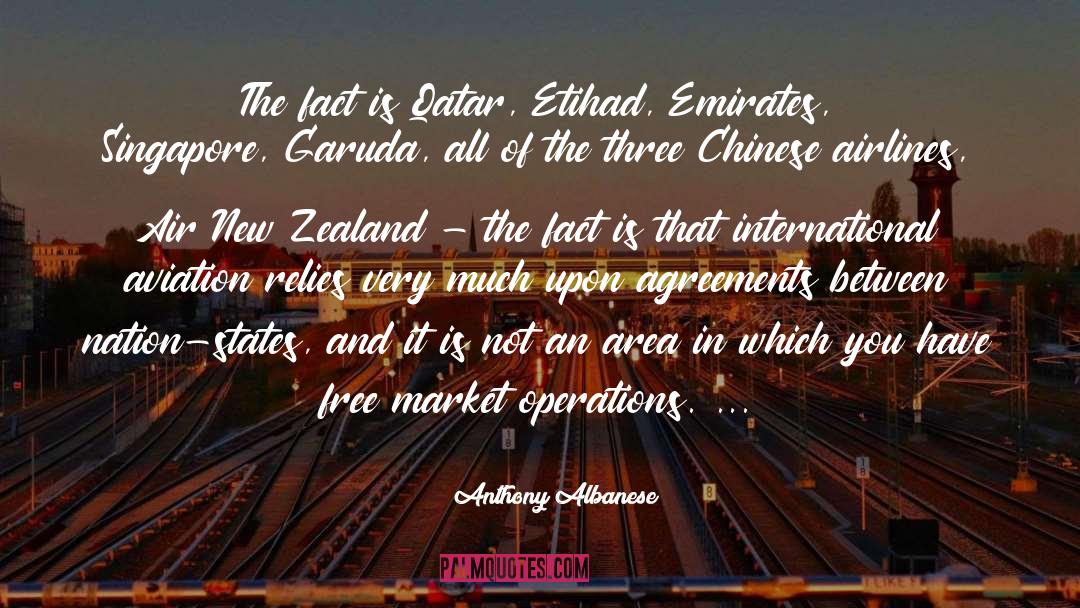 Emirates quotes by Anthony Albanese