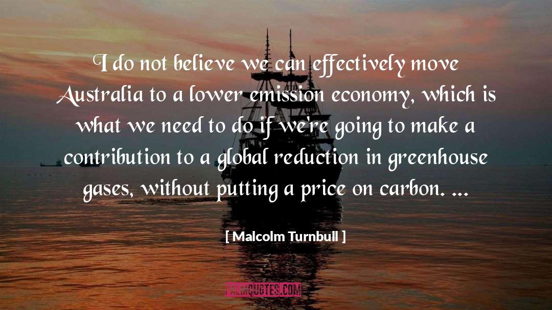 Emission quotes by Malcolm Turnbull
