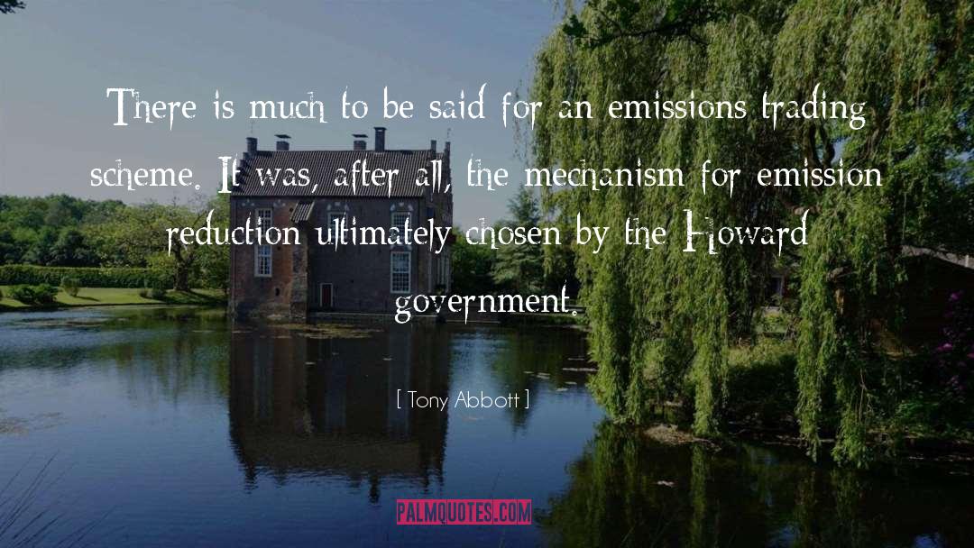 Emissions quotes by Tony Abbott