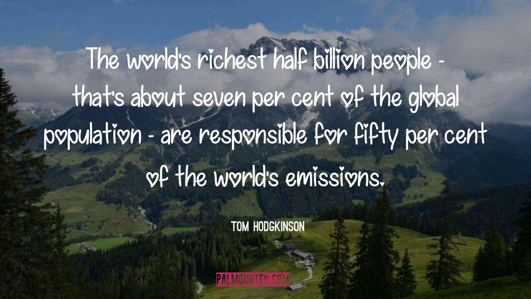 Emissions quotes by Tom Hodgkinson