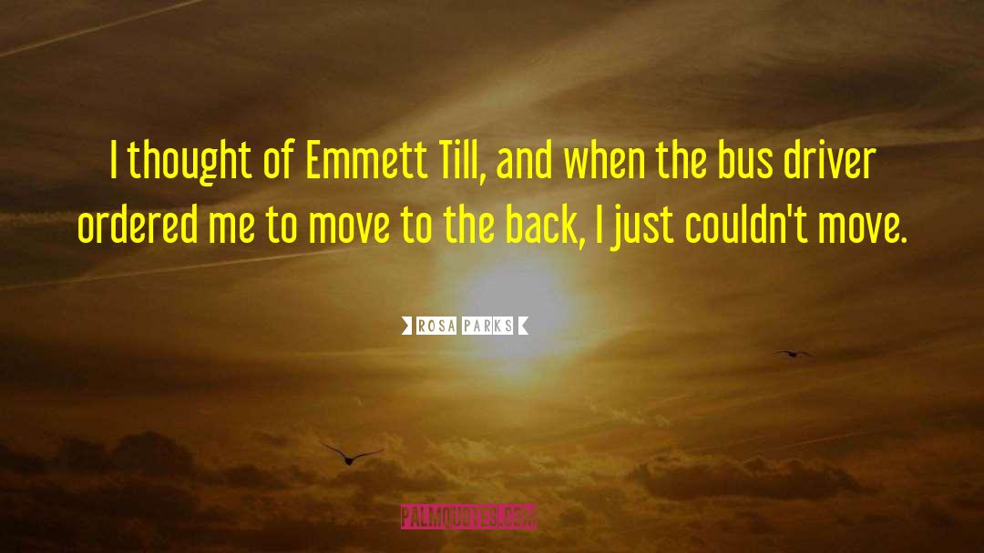 Emmett quotes by Rosa Parks