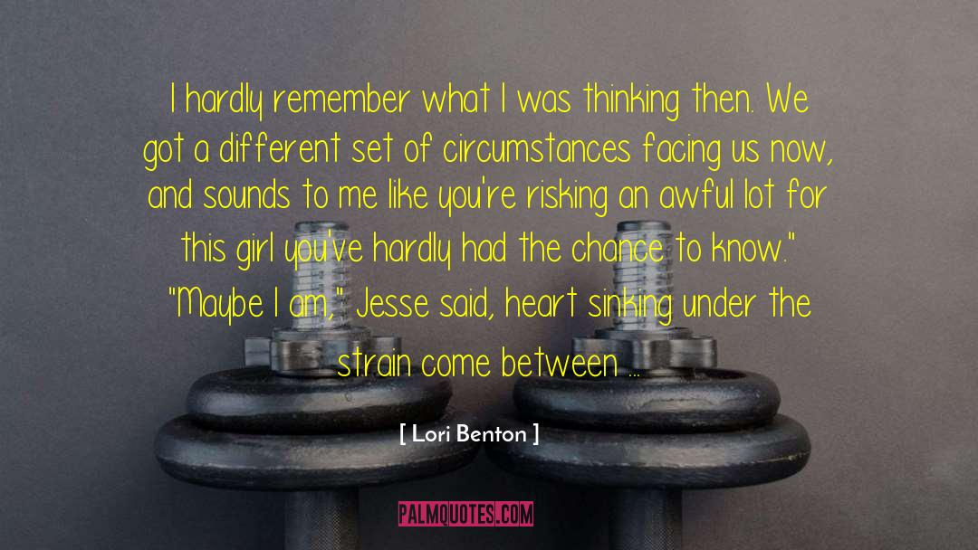 Emo Love quotes by Lori Benton