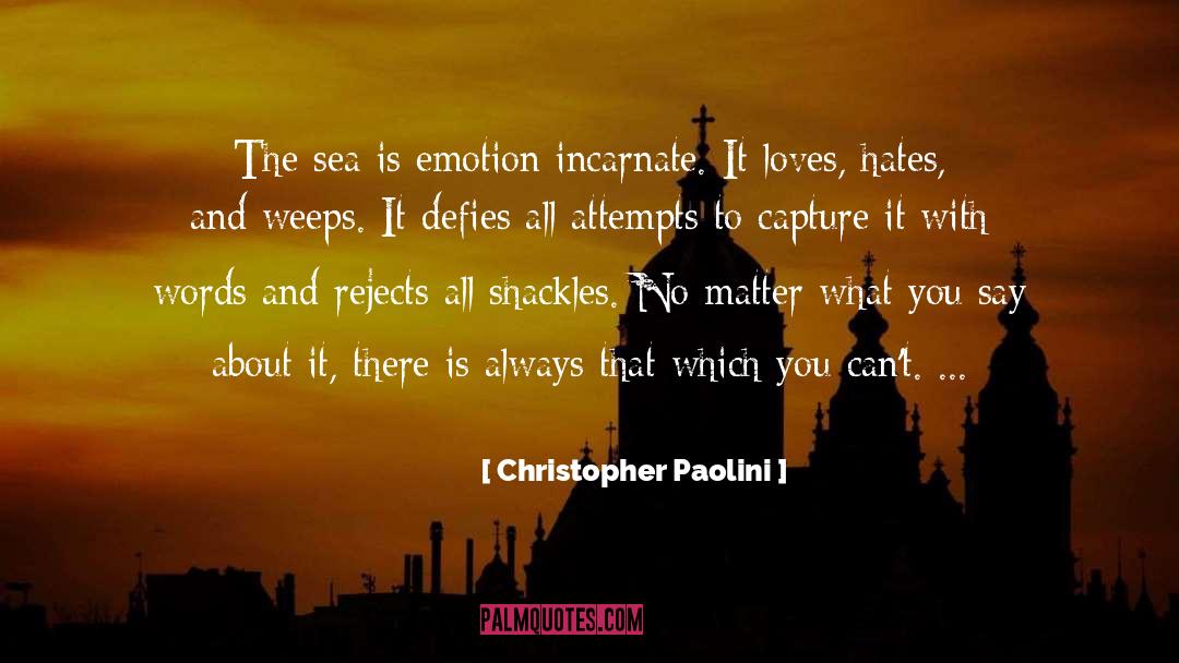 Emotion quotes by Christopher Paolini